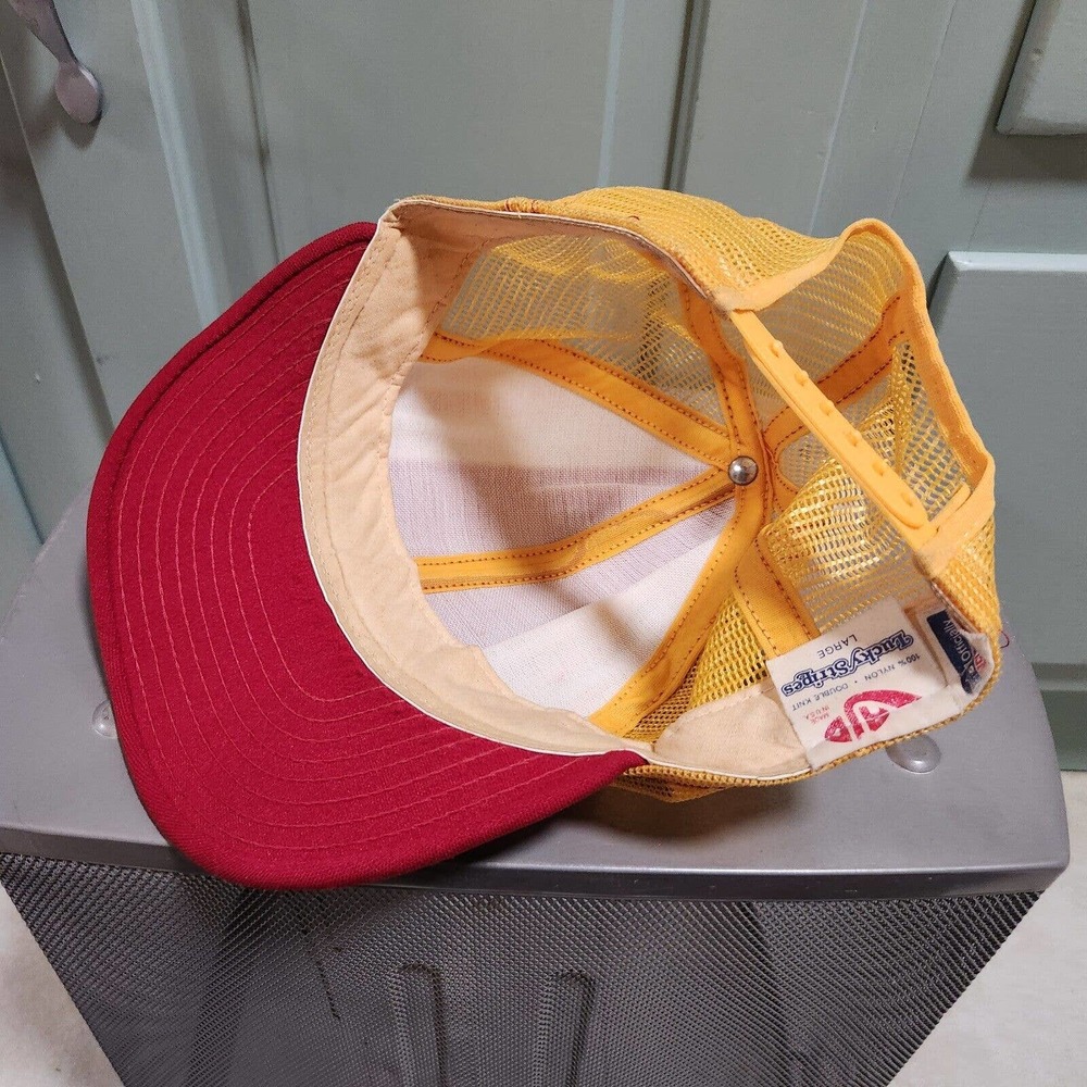 VTG 1984 NFL Washington Redskins Super Bowl XVIII Mesh Trucker Snapback Hat Cap - Picture 10 of 12